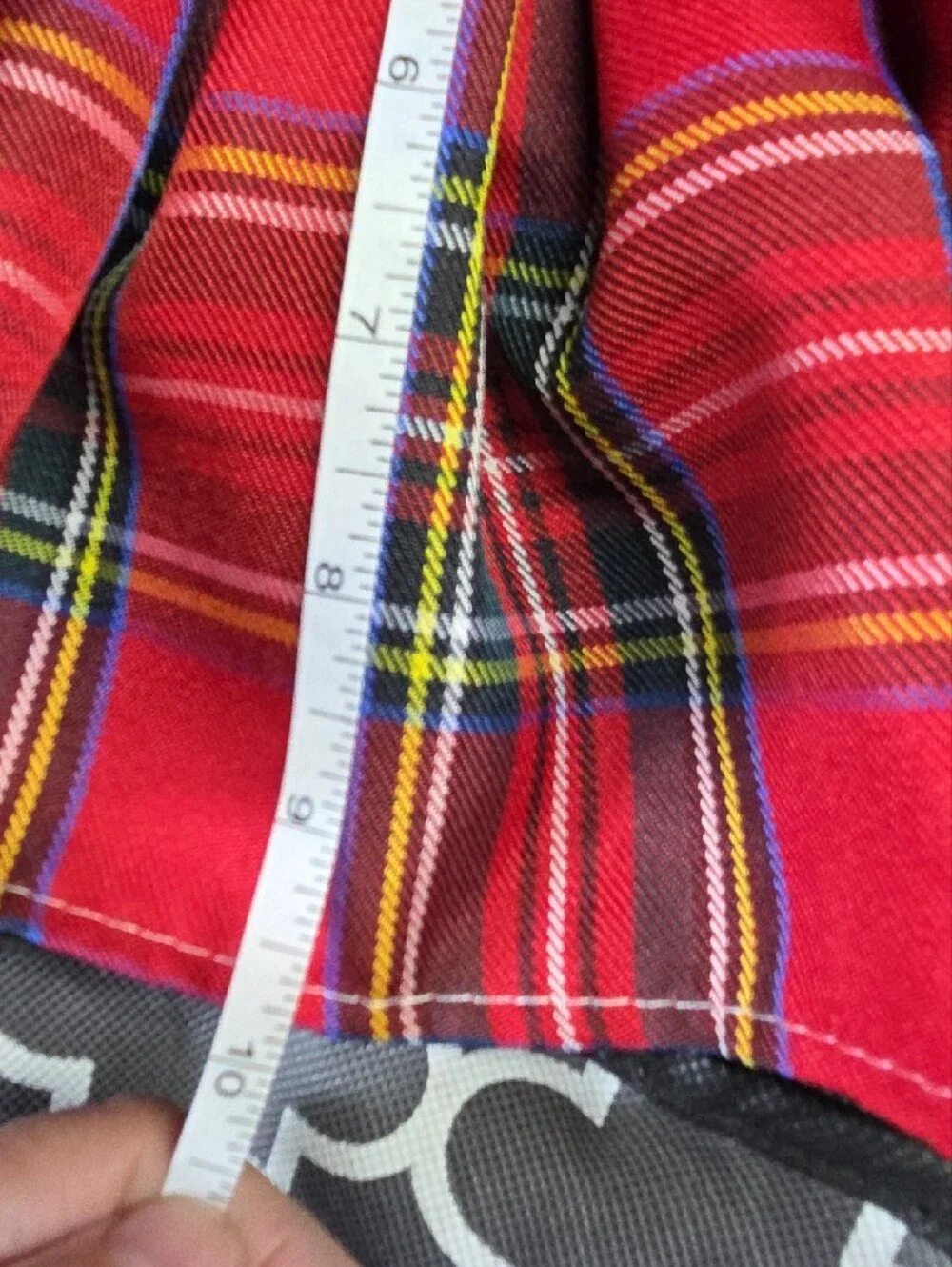 Red Plaid Bow Accent Pet Harness Dress